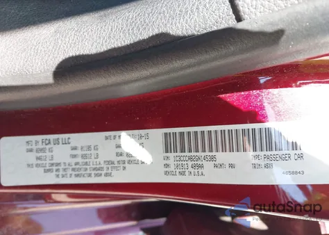 2016 Chrysler 200 Limited from USA, damaged, VIN 1C3CCCAB2GN145385